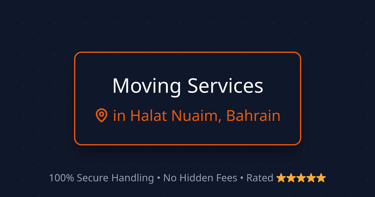 House Shifting in Halat Nuaim