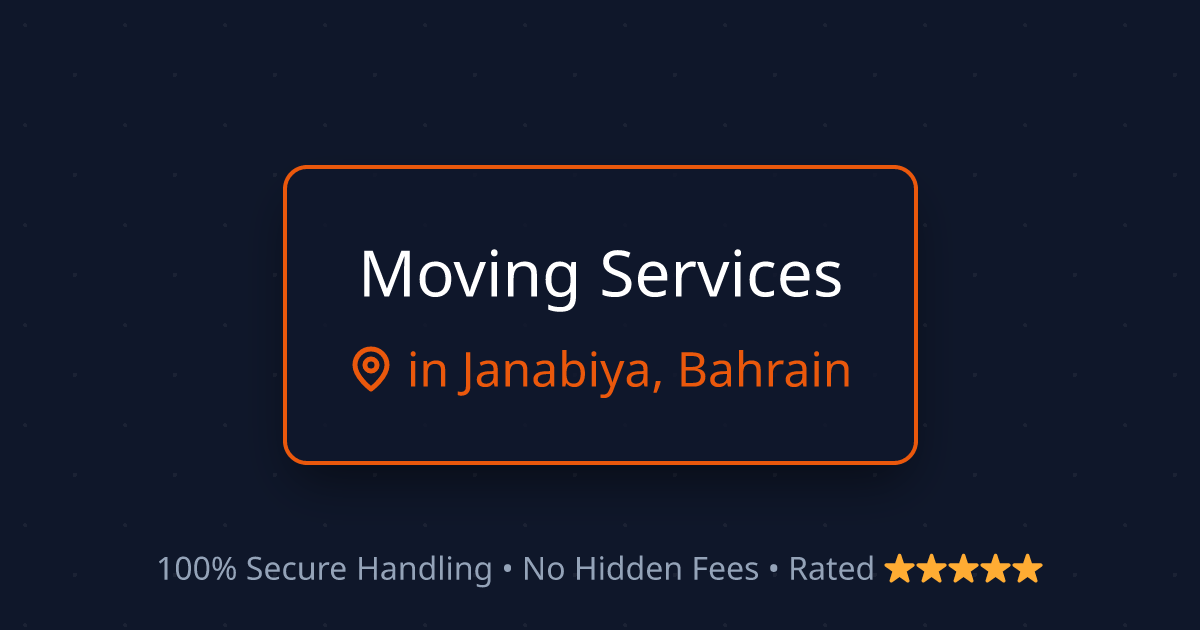 House Shifting in Janabiya