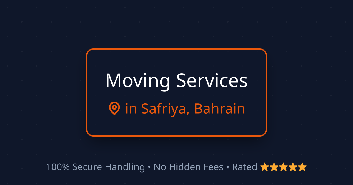 House Shifting in Safriya