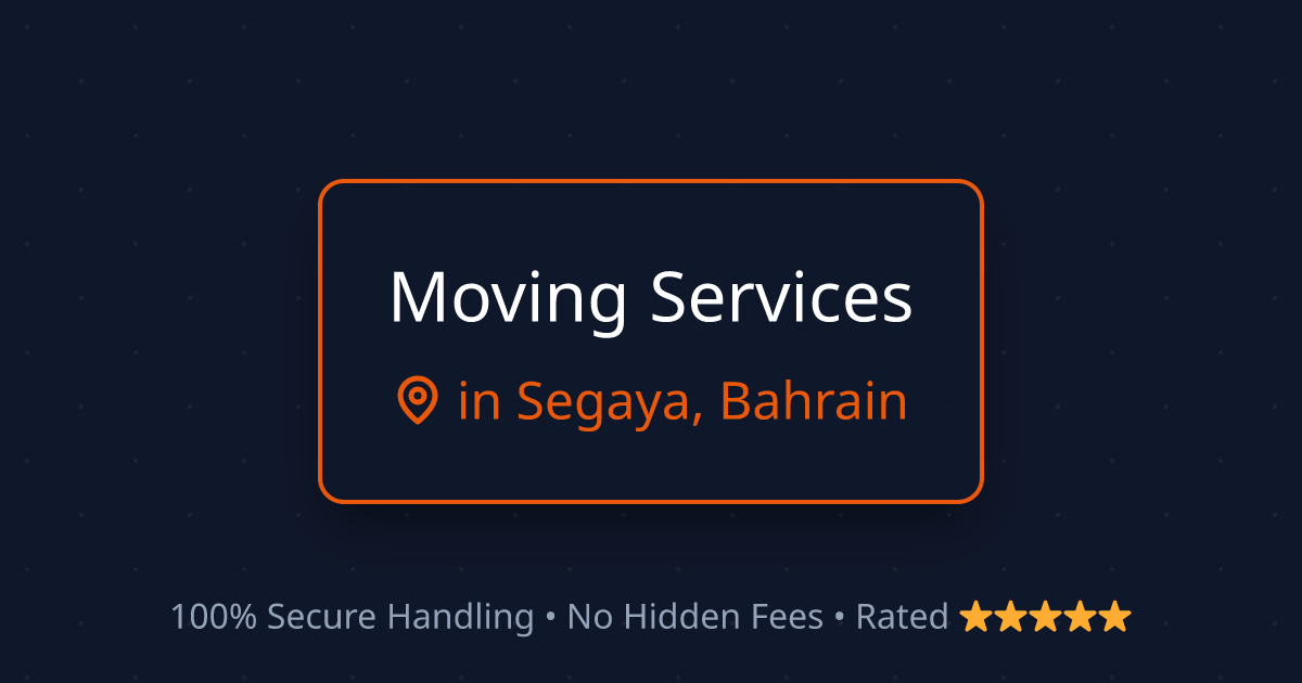 House Shifting in Segaya