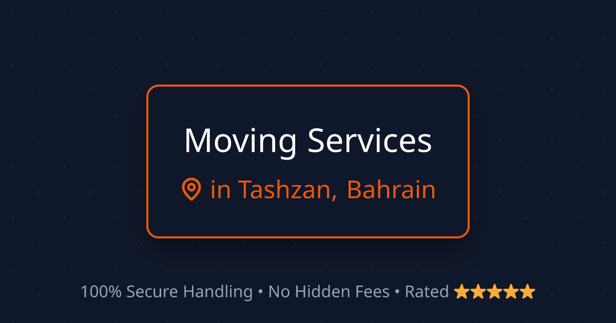 House Shifting in Tashzan