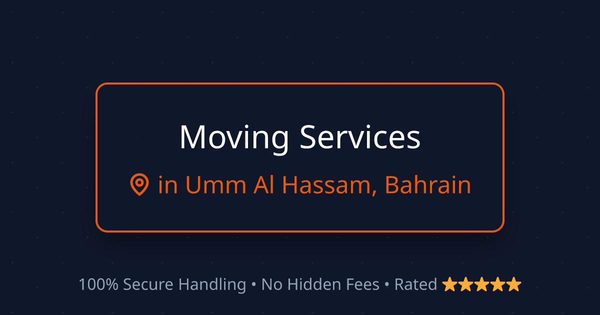 House Shifting in Umm Al Hassam